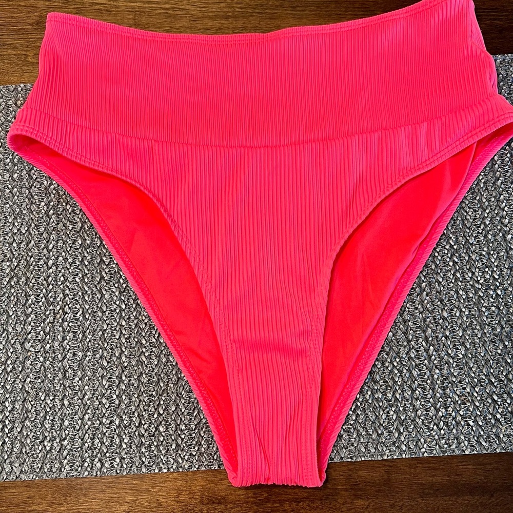 NEEDING VITAMIN SEA BRIGHT CORAL BIKINI BOTTOMS
